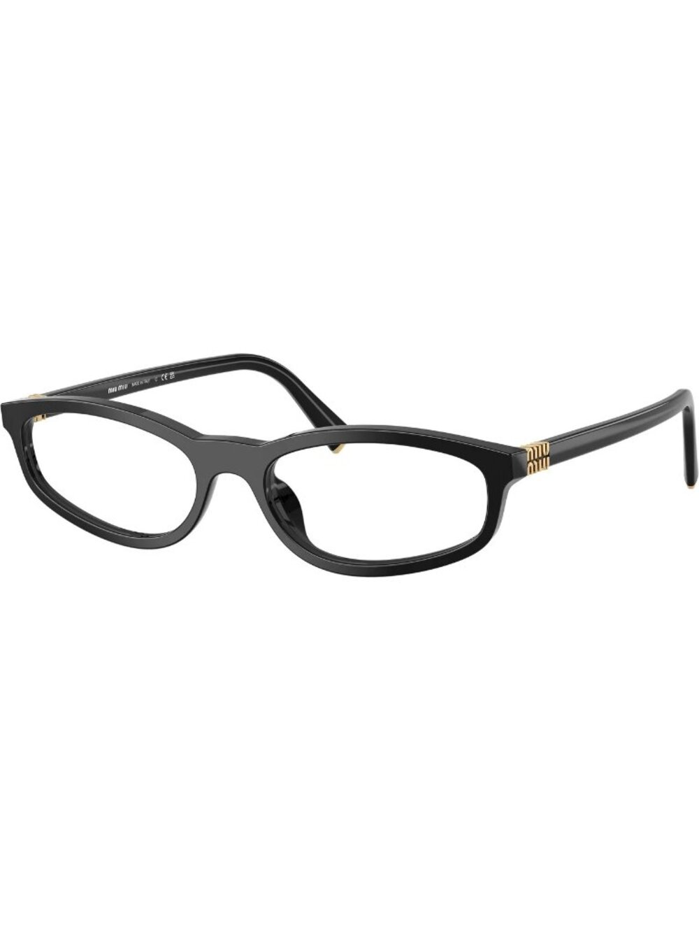 NWT MU01ZV Miu Miu Black Eyeglasses MU 01ZV 16K1O1
